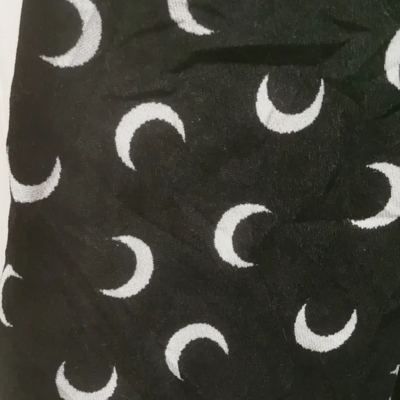 Stylish Black and White Mini Dress Cresent Moon, it has pockets. - Picture 4 of 7